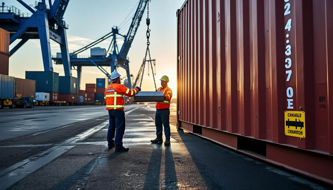 Illustration: Poids à vide et charge maximale : les données essentielles du conteneur 20 pieds