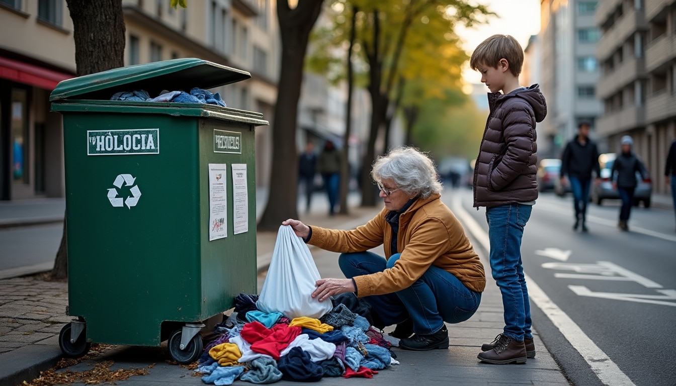 Illustration: Comprendre le rôle du bac de collecte de vêtements dans le recyclage textile