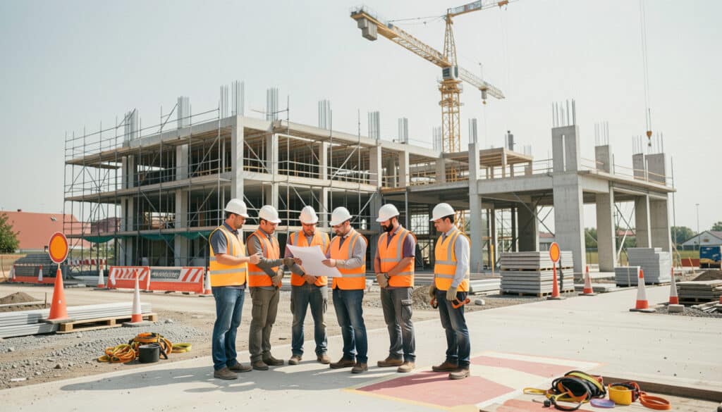 Chantier de construction : étapes, rôles et sécurité