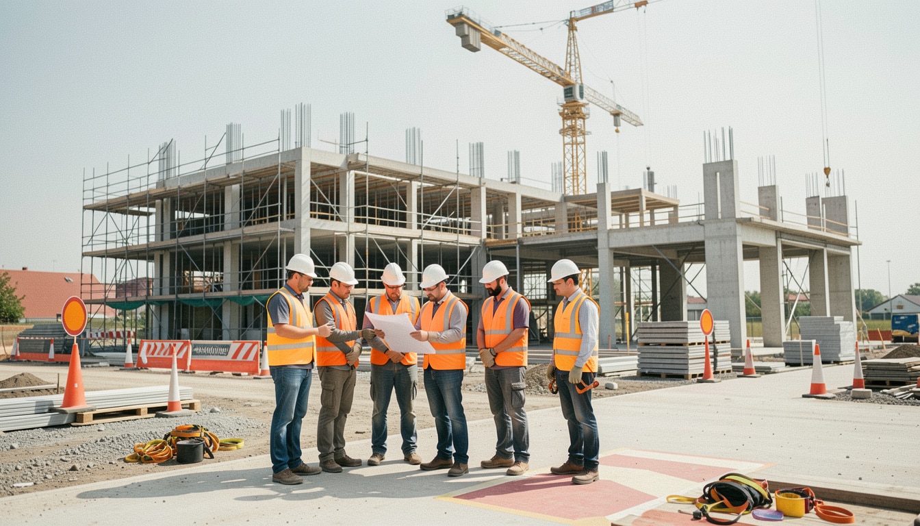 Chantier de construction : étapes, rôles et sécurité
